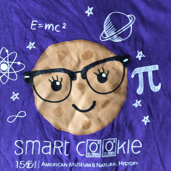 Free with bundle Museum of Natural History smart cookie t shirt NWT - Picture 2 of 5